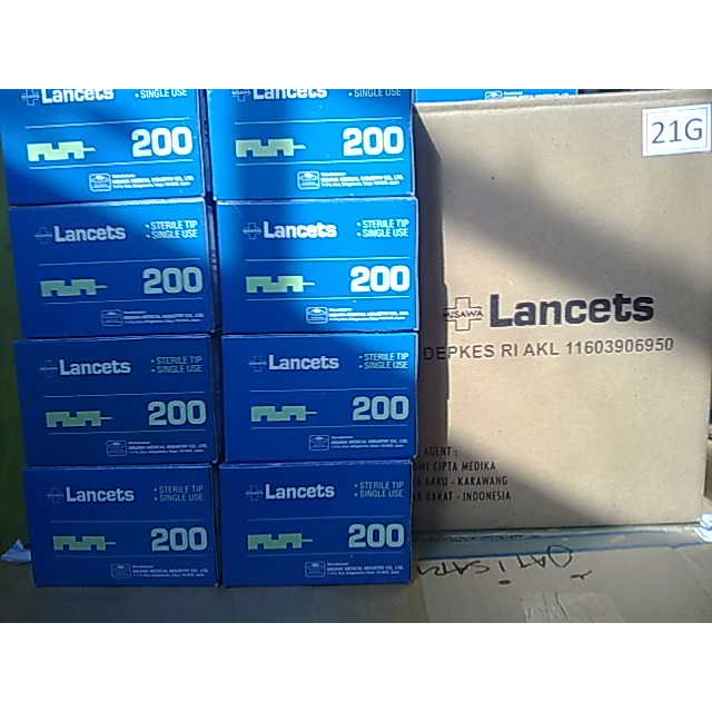 Jarum Lancet Misawa Original isi 200 Pcs