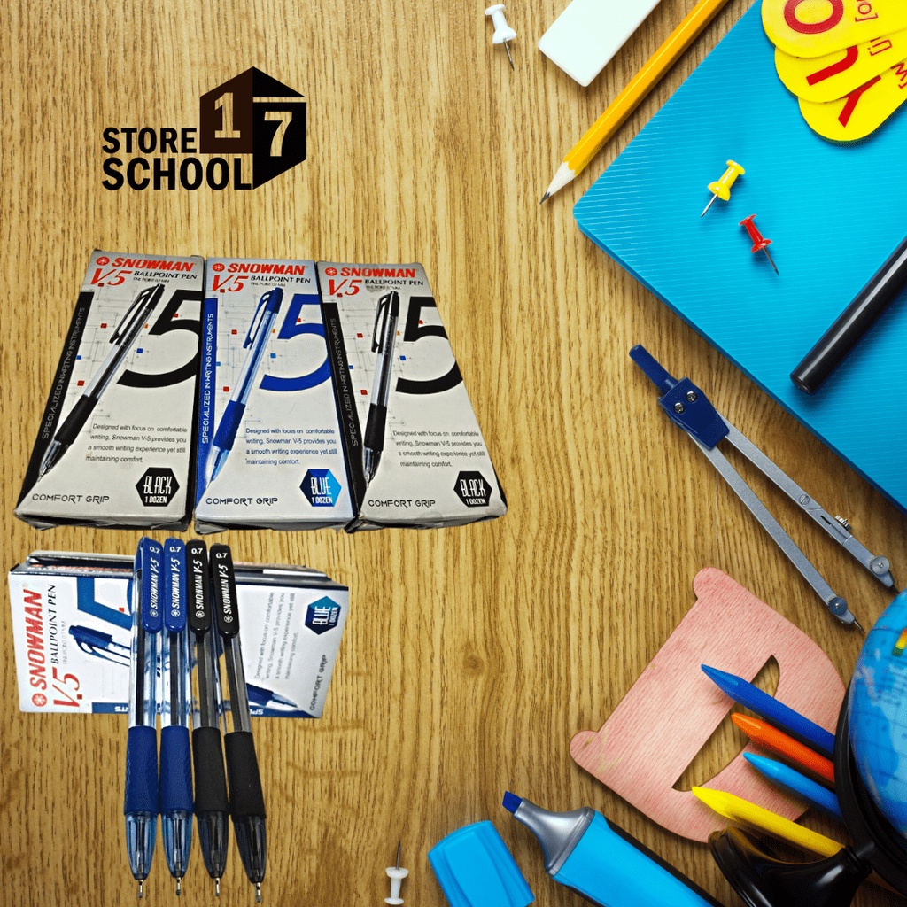 

Pulpen Snowman V.5 - Hitam Biru