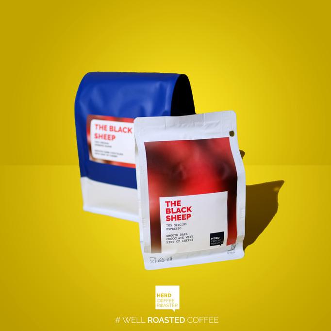 

[ COD ] Kopi The Black Sheep Espresso Roast 250 gr Herd Coffee KOMPLIT Kode 454