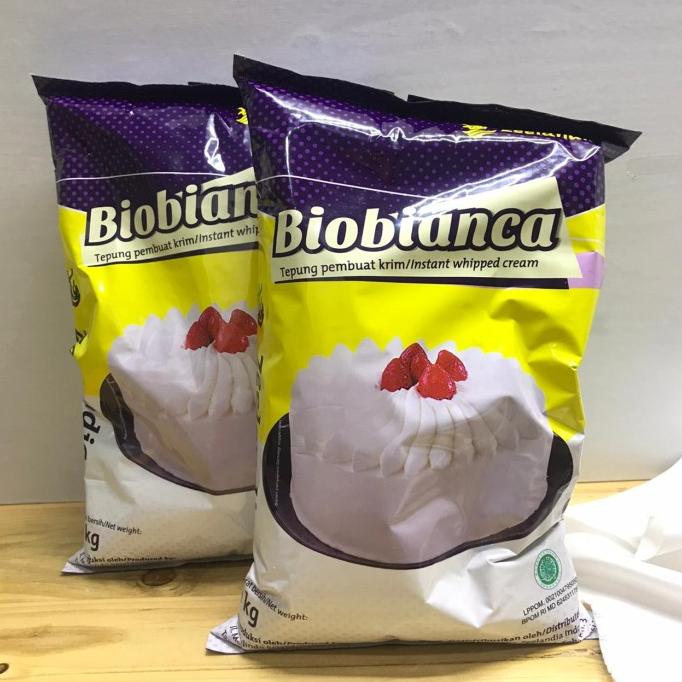 

Zeelandia Biobianca Bubuk Whipped Cream Instant 1 kg Whip Krim Kocok