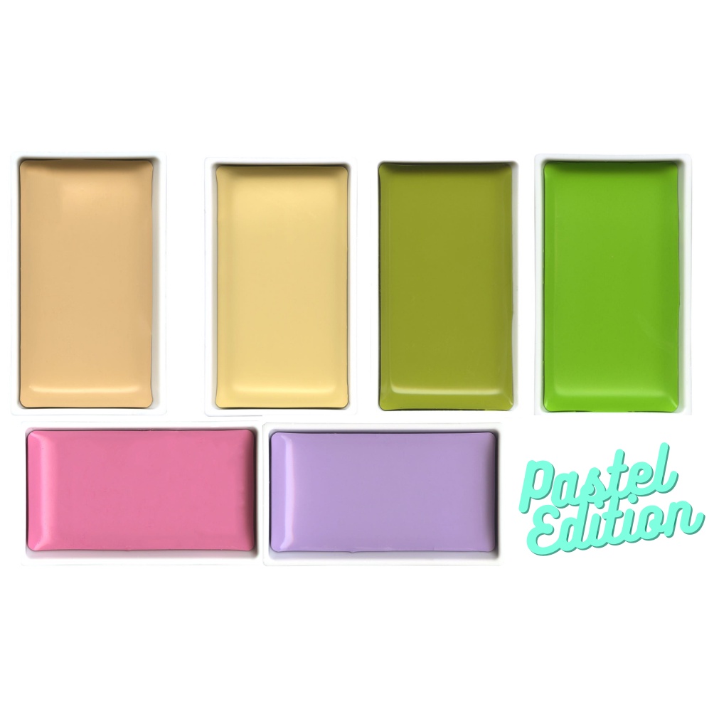

ZIG KURETAKE Bundling Watercolor Gansai Pastel Edition Set 6 Colors