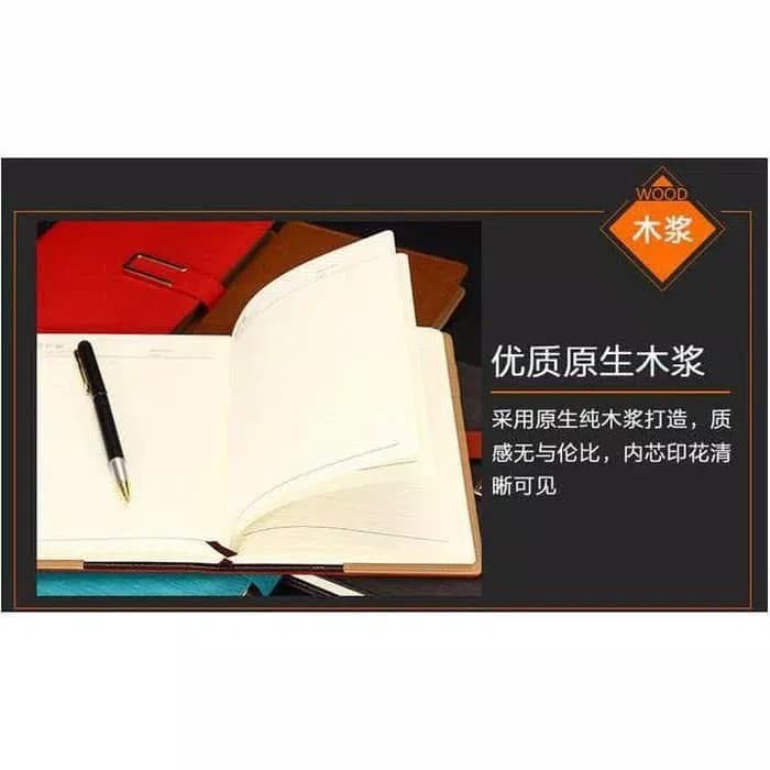 

Wow Buku Catatan / Buku Binder A5 / Agenda Kover Kulit / Buku Tulis Diary Terlaris