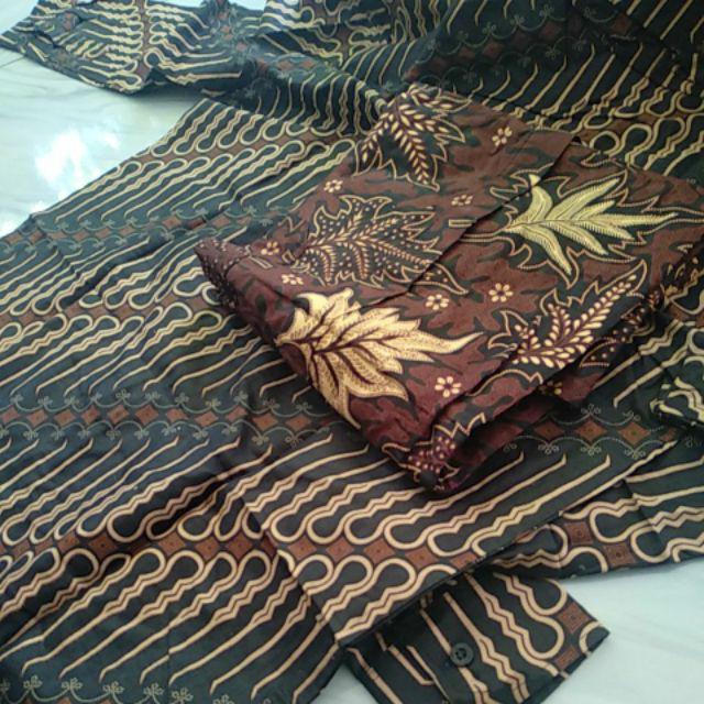 Kemeja Batik Pria Risna Batik Hrb026 Kenongo Kemeja Pekalongan Sogan Merak M L Xl Mur Modis D9l1