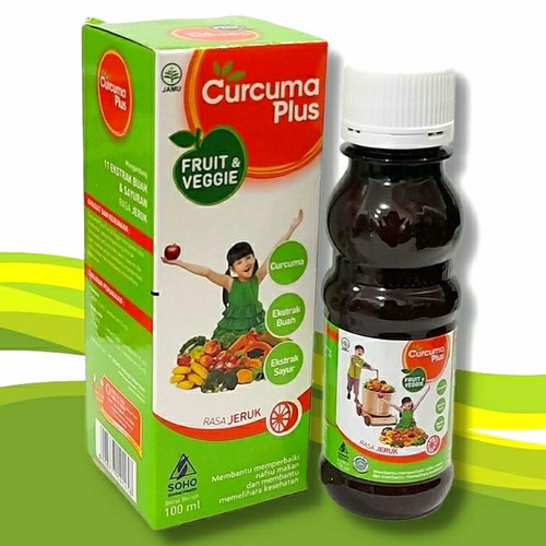 Jual Curcuma Plus Fruit and Veggie Sirup Vitamin Penambah Nafsu Makan