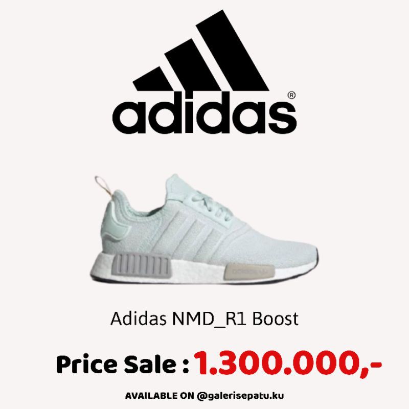 Sepatu Adidas NMD_R1 Boost Ice Mint ORIGINAL BRAND BNIB
