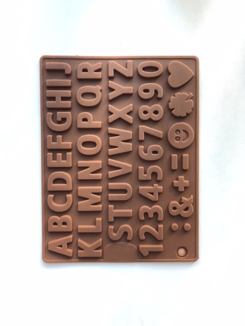 Cetakan Silikon Abjad/Alphabet/ Cetakan Silikon Angka/ Cetakan Coklat/Cetakan Puding/ Silicone Mould