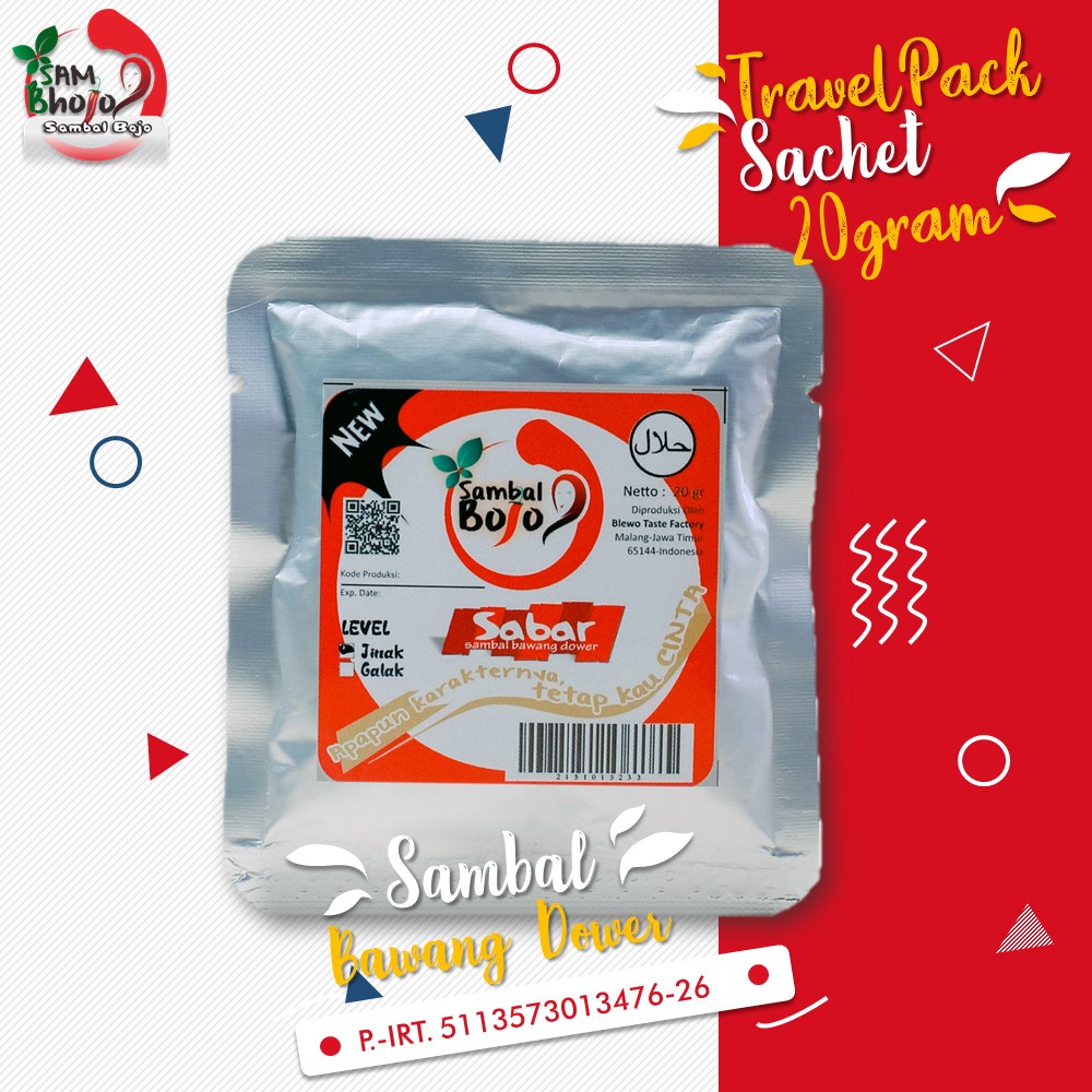 

Sambal Bawang - Sambal Bawang enak - Sambal kemasan sachet TravelPack 20gr