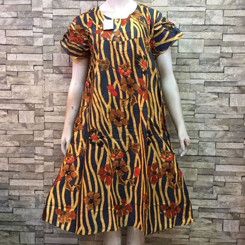 DASTER BALI MURAH MOTIF KEMBANG | BATIK AQILAH-KC 15