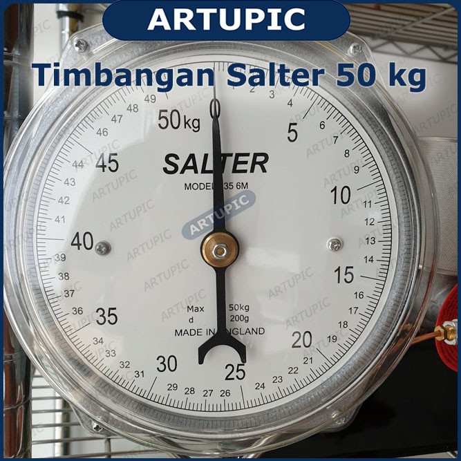 Timbangan Gantung Salter 50 Kg Jarum Original England Kalibrasi Kandang Ayam Toko Sembako Laundry