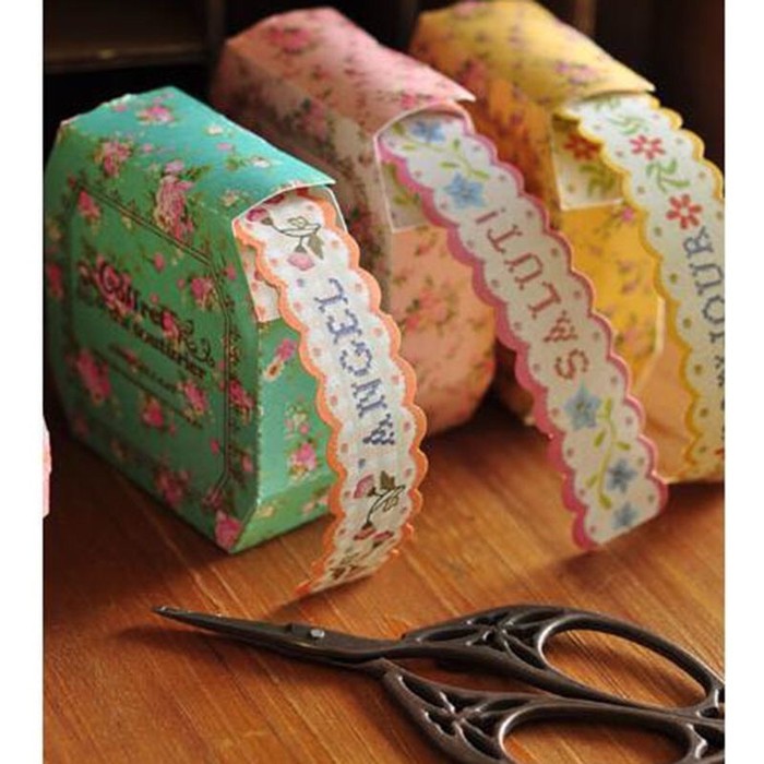 

Selotip / Masking Tape Warna Warni Motif Gelombang