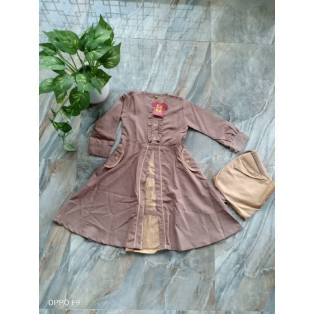 Gamis Anak KEKE size 1 GM SR 181905 coklat