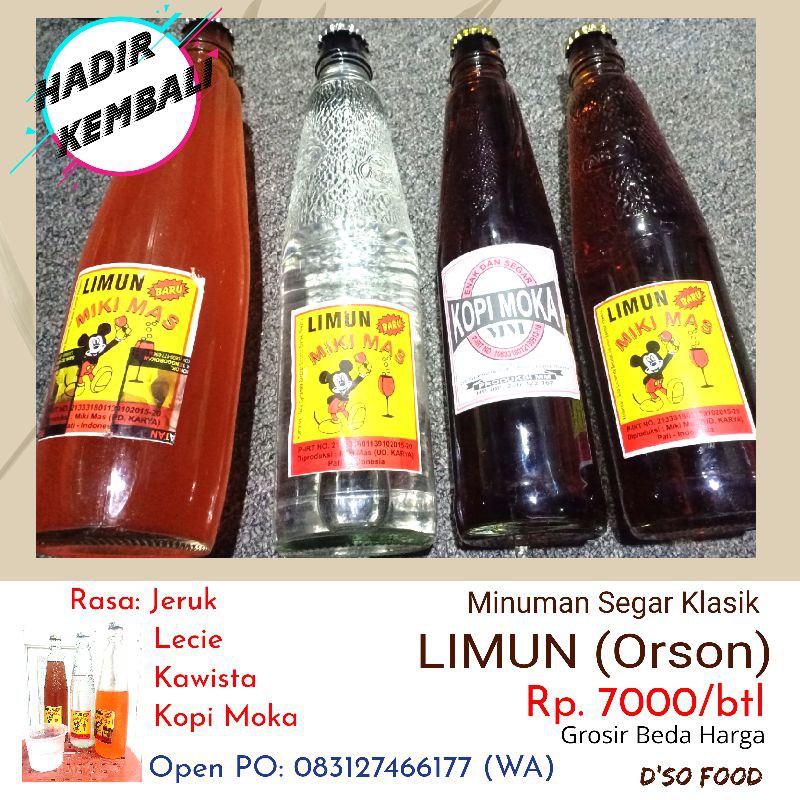 [PROMO MURAH] MINUMAN LIMUN ORSON TEMU MINUMAN LEBARAN
