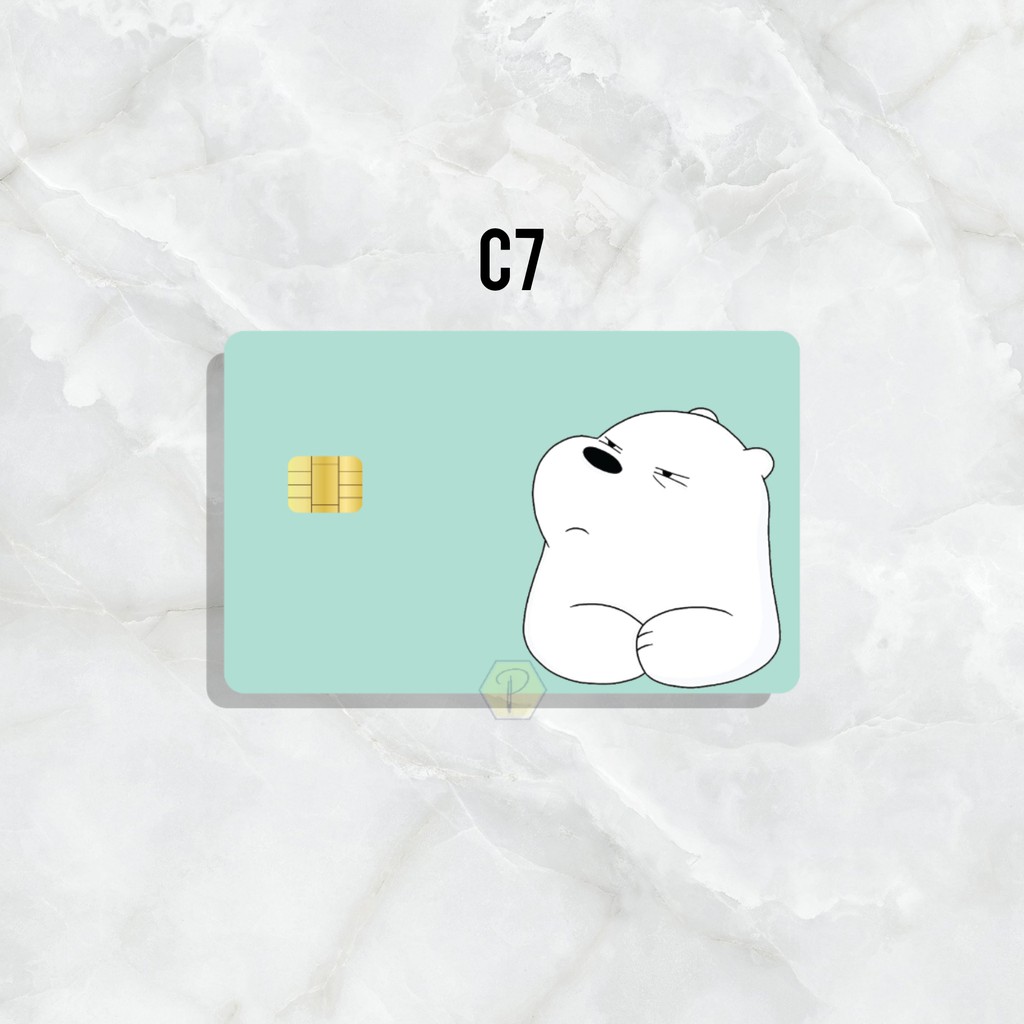 SEASON 1 WE BARE BEARS - Card Cover Skin Sticker – PLIATA Stiker Kartu ATM, E-Money, E-Toll