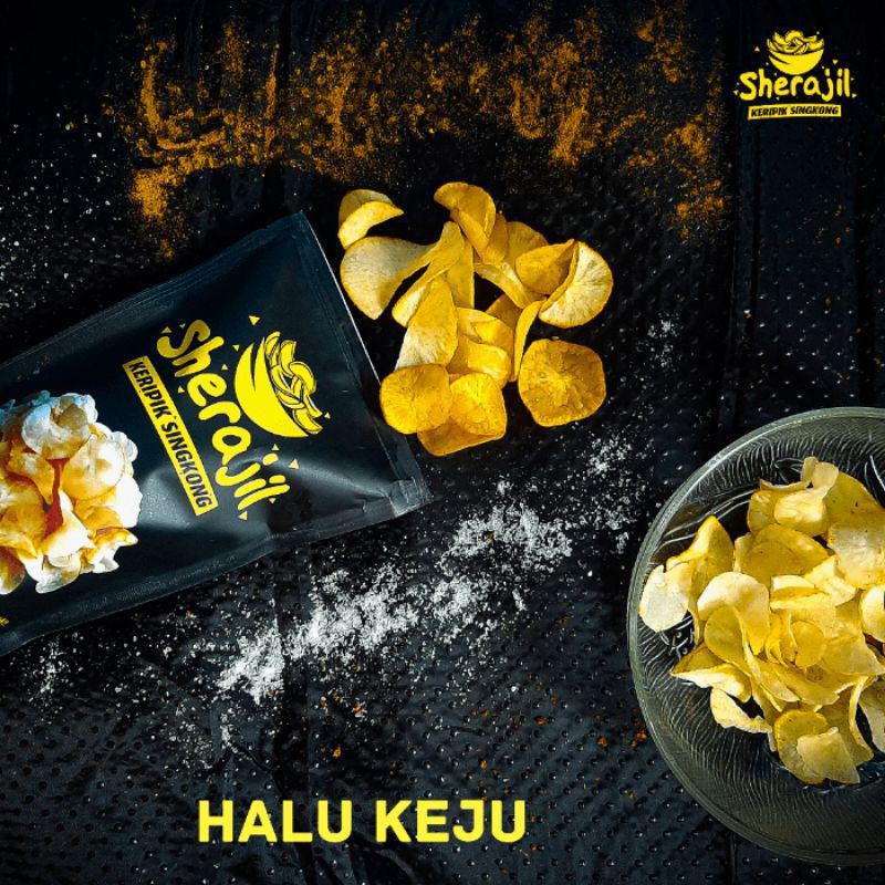 

Sherajil Keripik Singkong Rasa Halu Keju 100gram