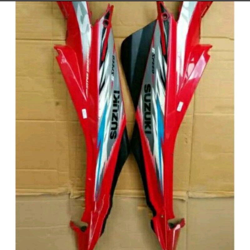 cover body Satria Fu facelift merah berkualitas