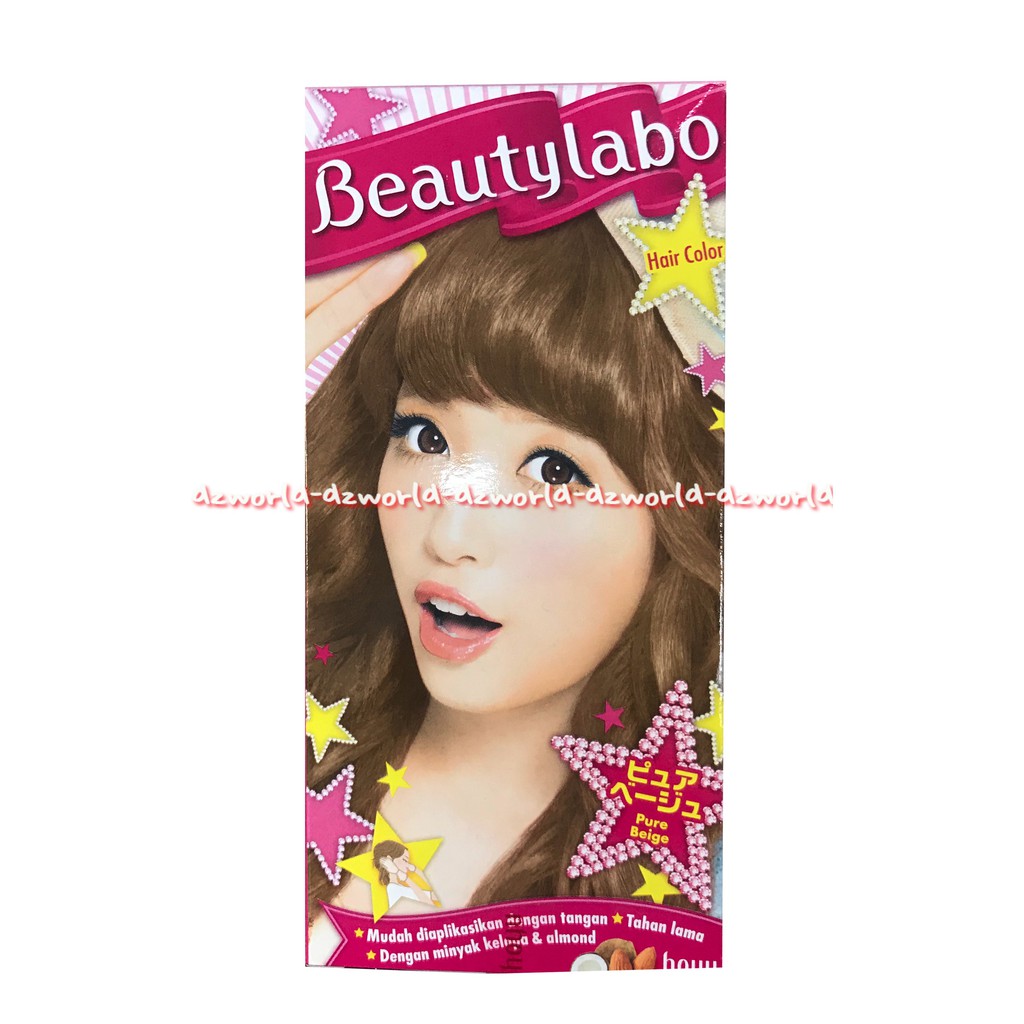 Beautylabo Pure Beige Hair Color Pewarna Rambut Dengan Minyak Kelapa Dan Almond Beauty labo