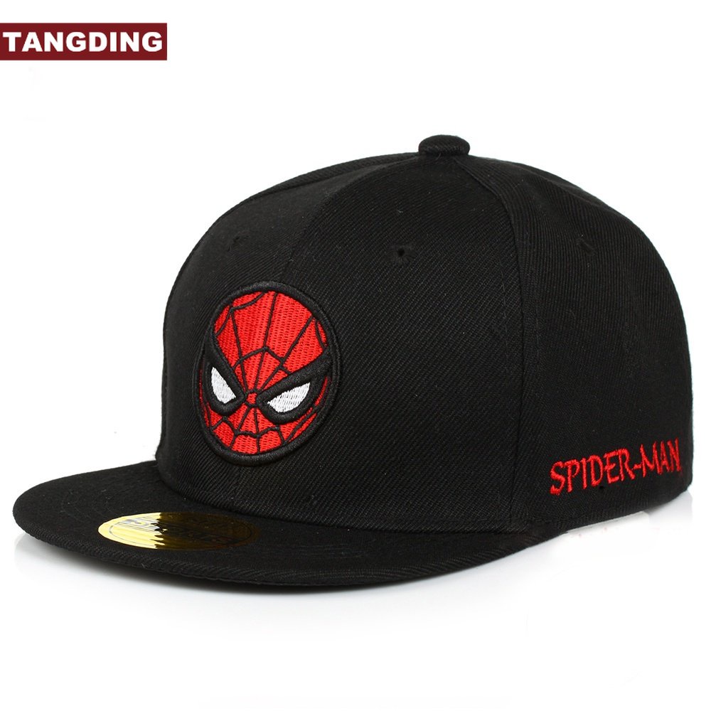 【COD Tangding】Topi Baseball Motif Kartun Spiderman Gaya Hip hop Untuk Anak Laki-Laki / Perempuan