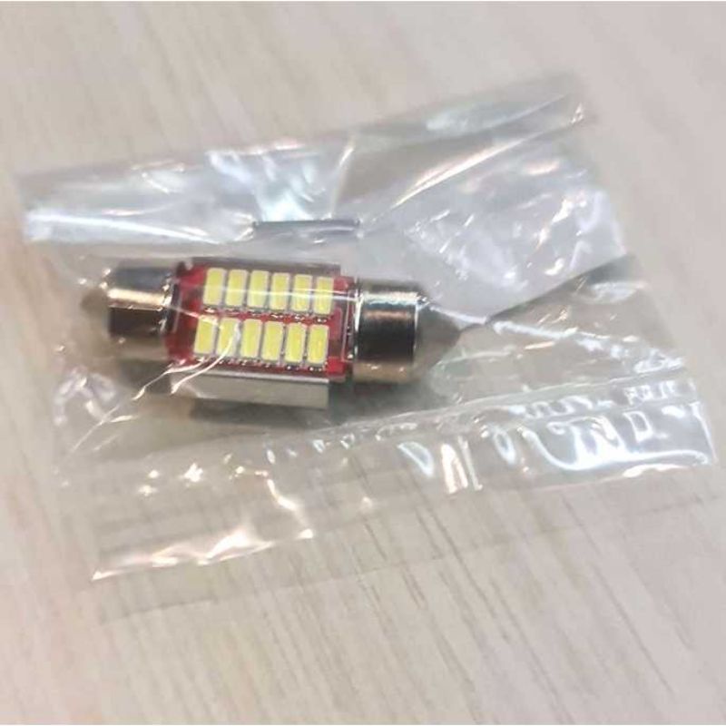 Lampu plafon Mobil 31mm 12SMD Headlight LED Canbus 4014 1PCS