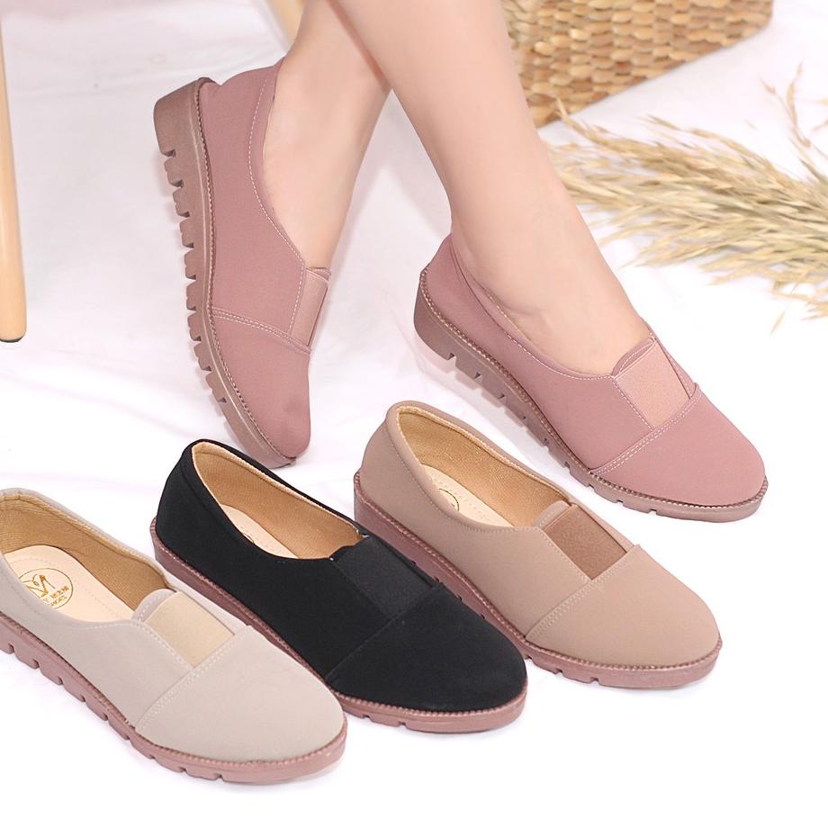 TERMURAH Mym2m Rezilia Sepatu Wanita Slip on kasual Terlaris ..