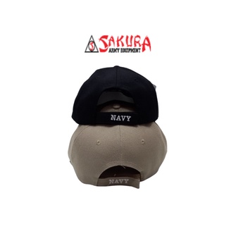 Topi Tactical NAVY Topi Pria Import Bordir NAVY Timbul Hitam Cream