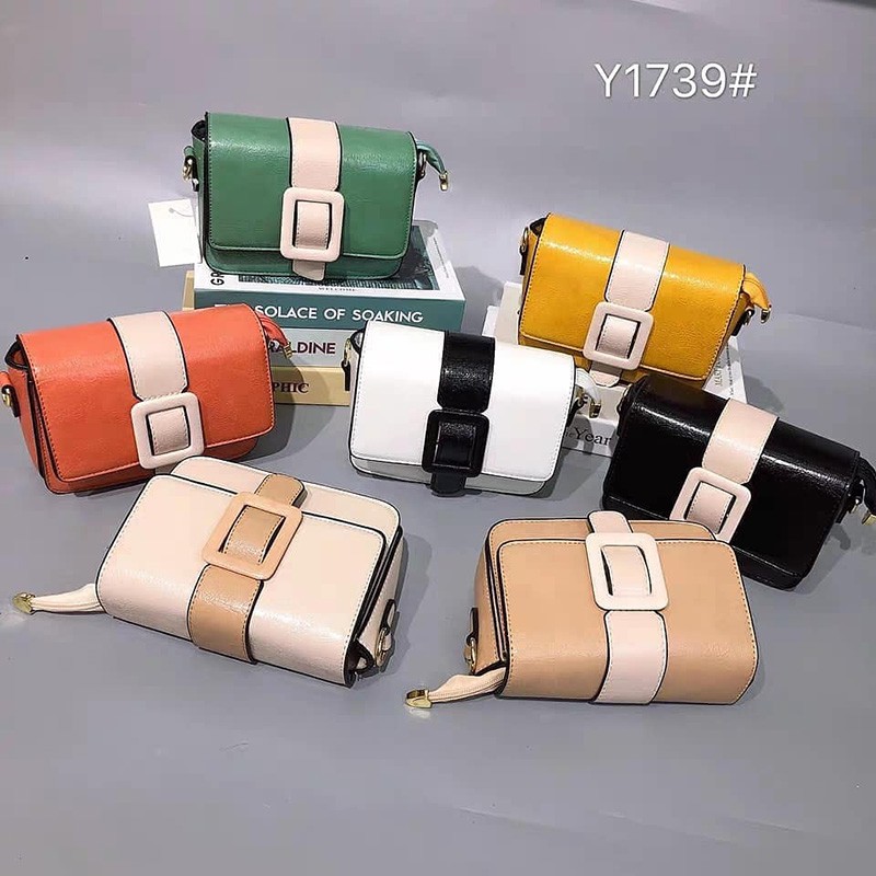 (COD) tas selempang wanita  kulit pu tas lucu kecil sling bag import murah