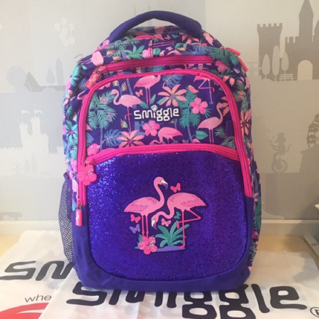 smiggle flamingo backpack