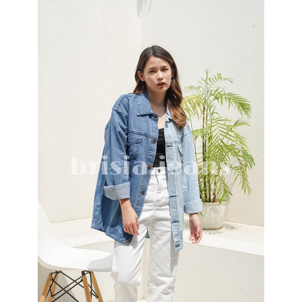 6 WARNA - NARA Oversized Jacket Jeans / Denim Jacket Jumbo