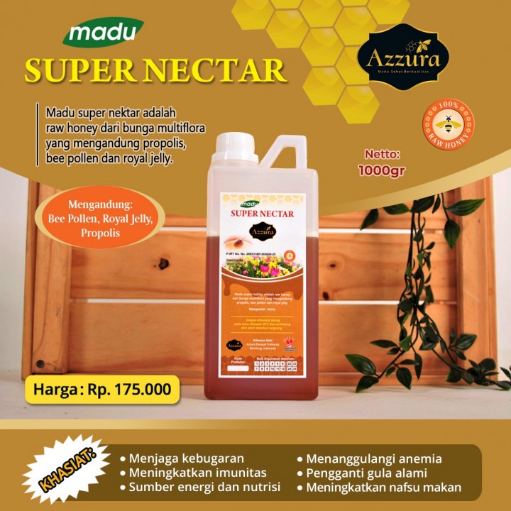 

Madu Azzura Madu Murni Super Nectar 1000 gr