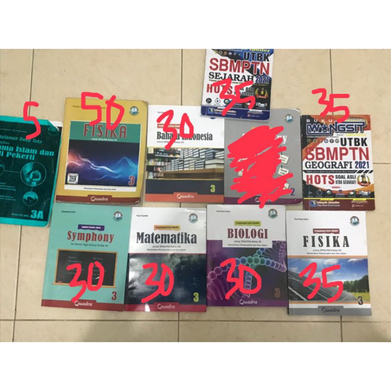 PRELOVED BUKU SBMPTN UTBK 2021 BUKU PAKET SMA IPA