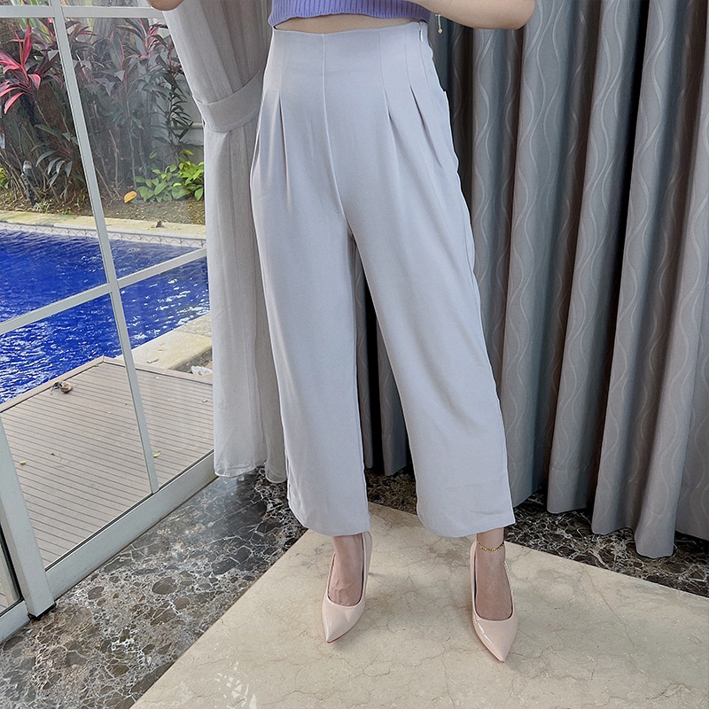 [S.T][CLEARANCE]  Highwaist Straight Casual Pants / Celana Panjang Wanita 2734 (S-XXL)