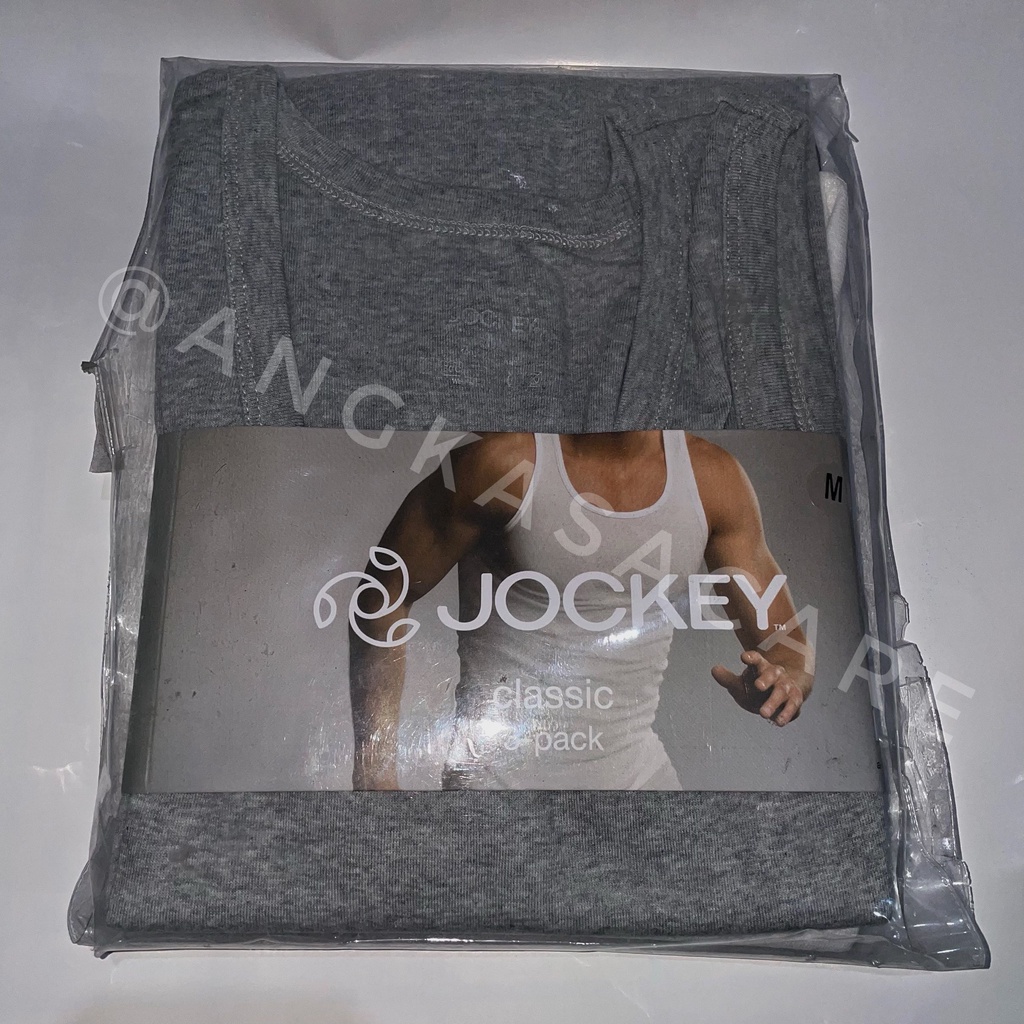 KAOS JOCKEY CLASSIC 3-PACK / KAOS SINGLET JOCKEY /KAOS DALAM SINGLET JOCKEY UNDERWEAR MEN JOCKEY CLA