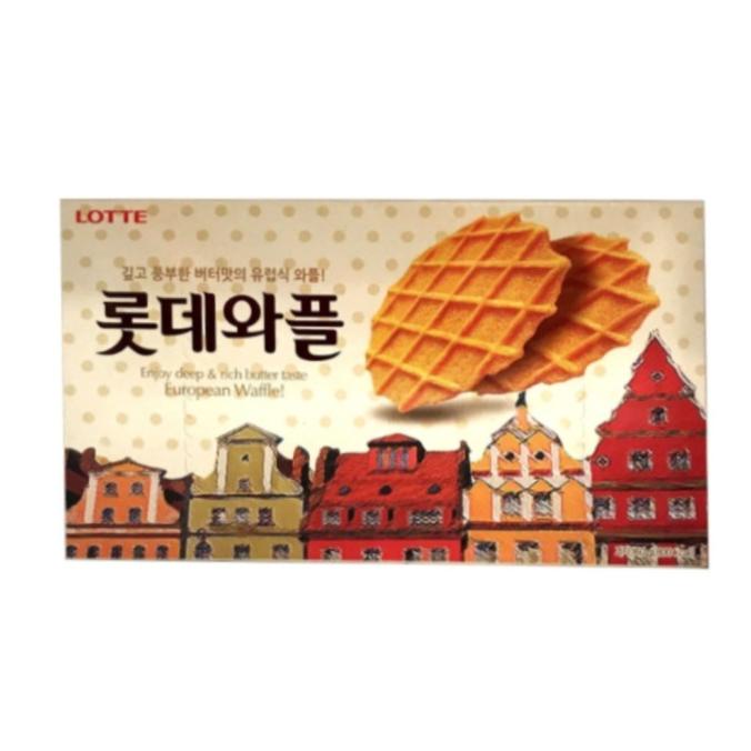 

best seller] Lotte European Waffle 160gr/Kue Biskuit Wafer Khas Eropa Import Korea