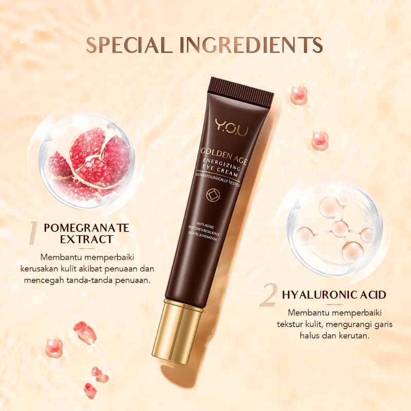 Kosmetik You Golden Age Energizing Eye Cream / Krim Mata 15g