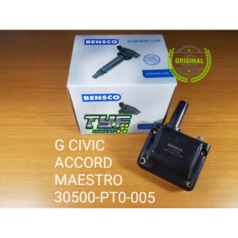 COIL IGNITION COIL HONDA GRAND CIVIC ACCORD MAESTRO ORI BENSCO