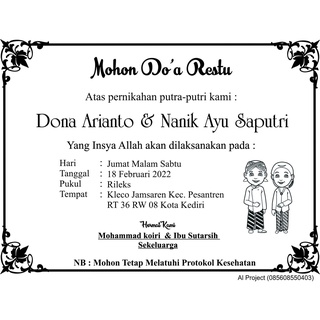 Jual Undangan Tonjokan Pernikahan untuk Nasi Kotak | Shopee Indonesia