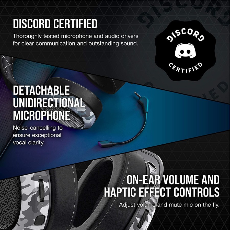 Corsair HS60 Haptic Stereo Gaming Headset with Haptic Bass