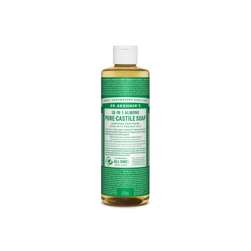 

Dr Bronners Almond Pure Castile Liquid Soap Dr. Bronner's 473ml