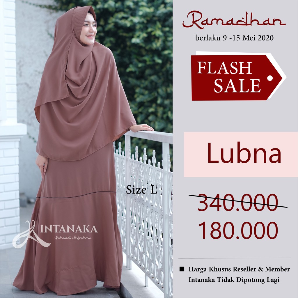 Lubna Syari gamis murah polos jubah syari produsen konveksi terbaik khimar murah jumbo