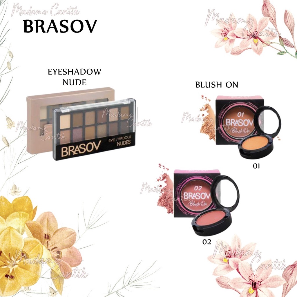 ✿ MADAME ✿ BRASOV BLUSH ON PEMERAH PIPI MATTE ORIGINAL BPOM