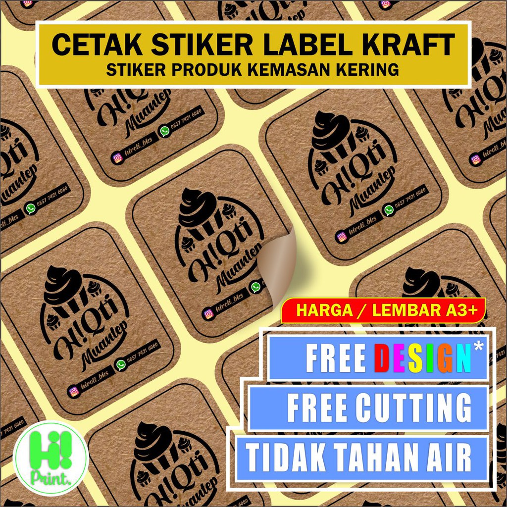 

Cetak Stiker Kraf Sticker Craft