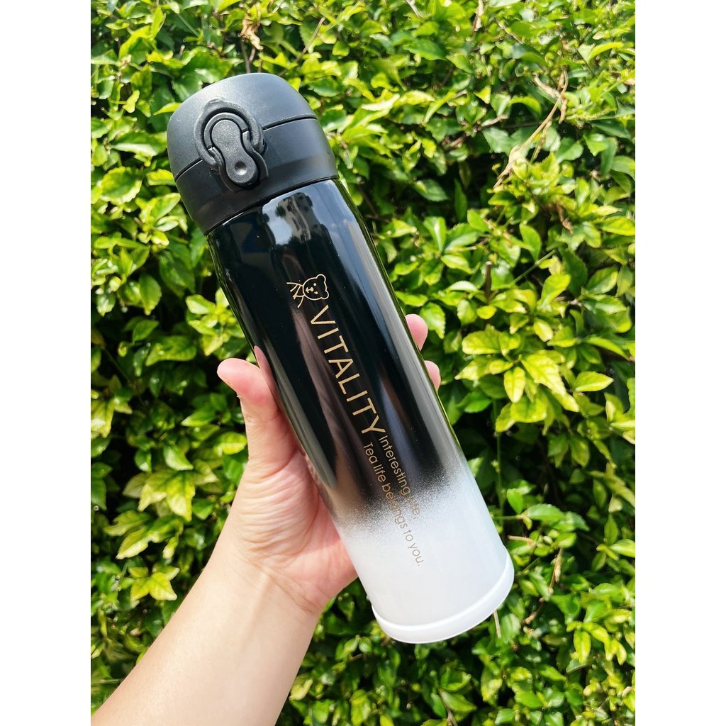 COD]-Botol Tumblr Termos Stainless Steel Dengan Warna Gradasi Vitality Chail