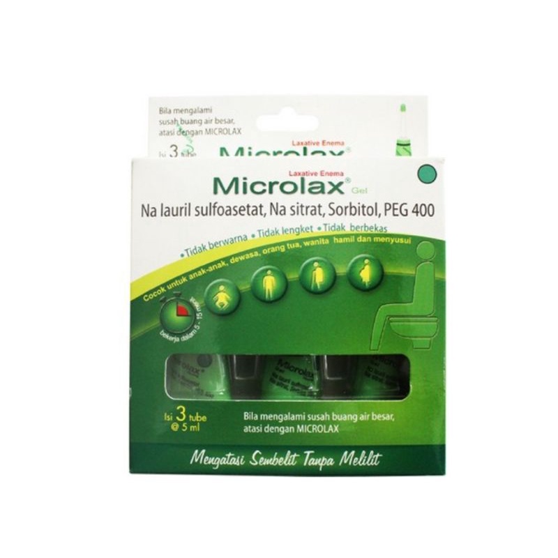 Microlax Gel box Isi 3 Tube @5ml