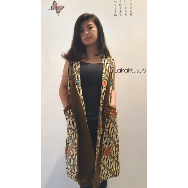 kardigan batik nikita, blazer batik , fashion batik murmer