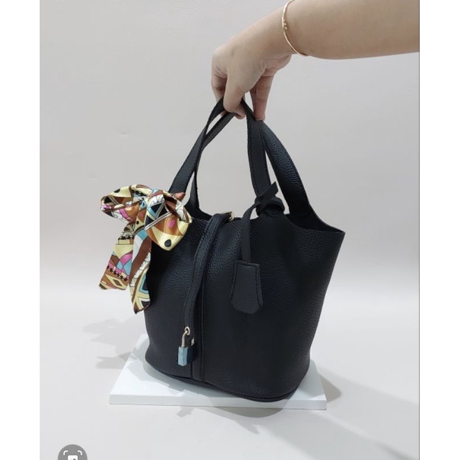 NAOMI - Elenna Bucket Bag Handbag Import Premium Wanita - free scarf tas Jinjing - Tas Tenteng - Fashion Wanita Cantik Hand Bags - tas naomi - naomi bag - women bag pico bag premium handbag hand bag