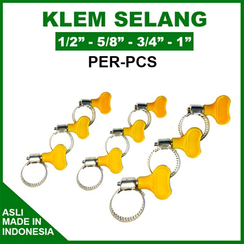 KLEM SELANG GAS KOMPOR REGULATOR &amp; SELANG AIR PENGUAT ANTI KARAT