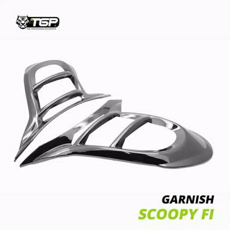 Garnish Lampu Depan Honda Scoopy FI Esp New - Bahan Berkualitas