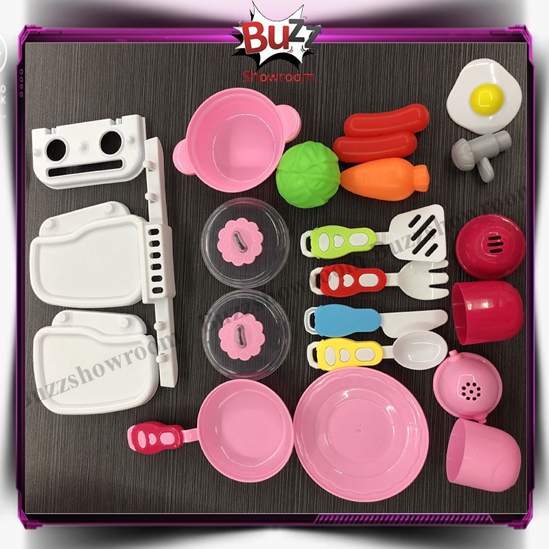 Mini Kitchen Ware Set Suitcase MasakMasak Mainan Anak Masak Masakan