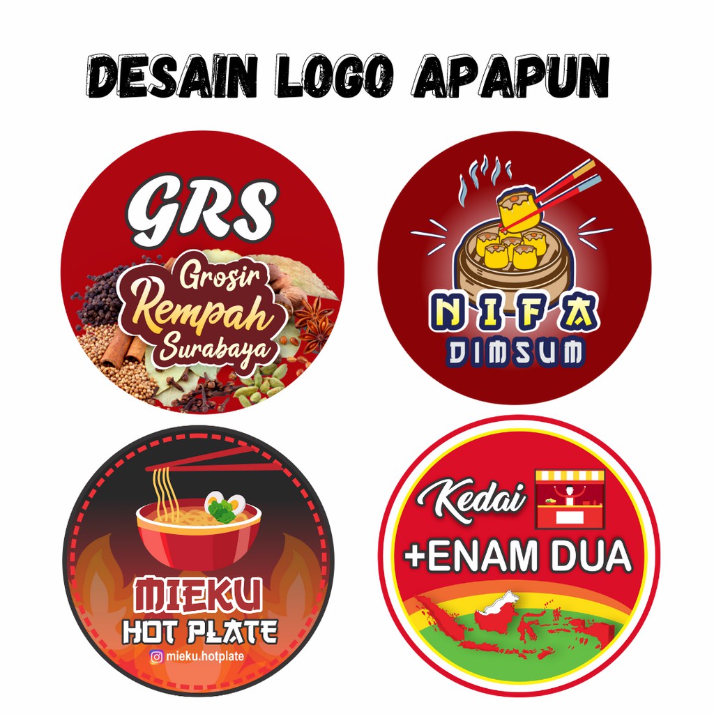 JASA DESAIN LOGO OLSHOP/MAKANAN PROFESIONAL MURAH