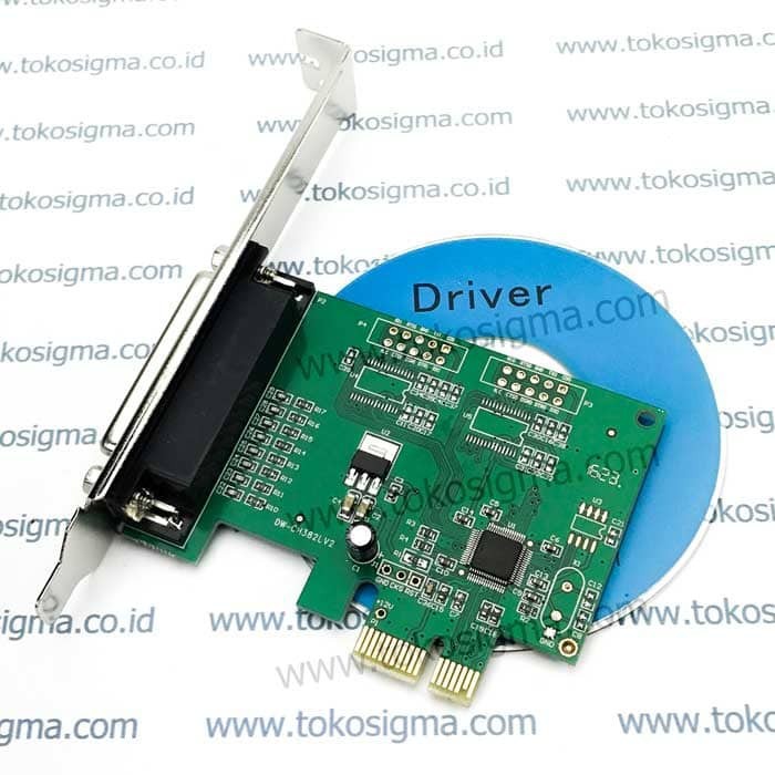 PCI EXPRESS 1X PARALLEL LPT PRINTER I/O DB-25 F CARD