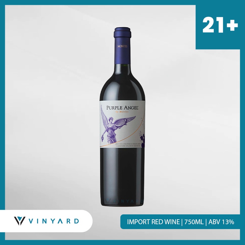 Montes Purple Angel Red Wine 750 ml ( Original &amp; Resmi By Vinyard )